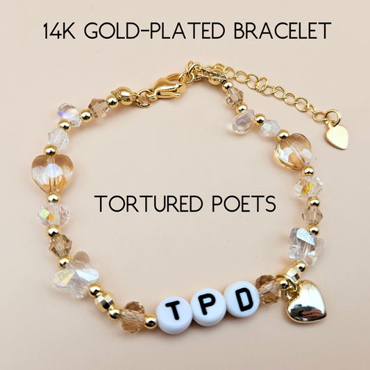 TPD Tortured Poets Department Bracelet - 14K Gold-Plated